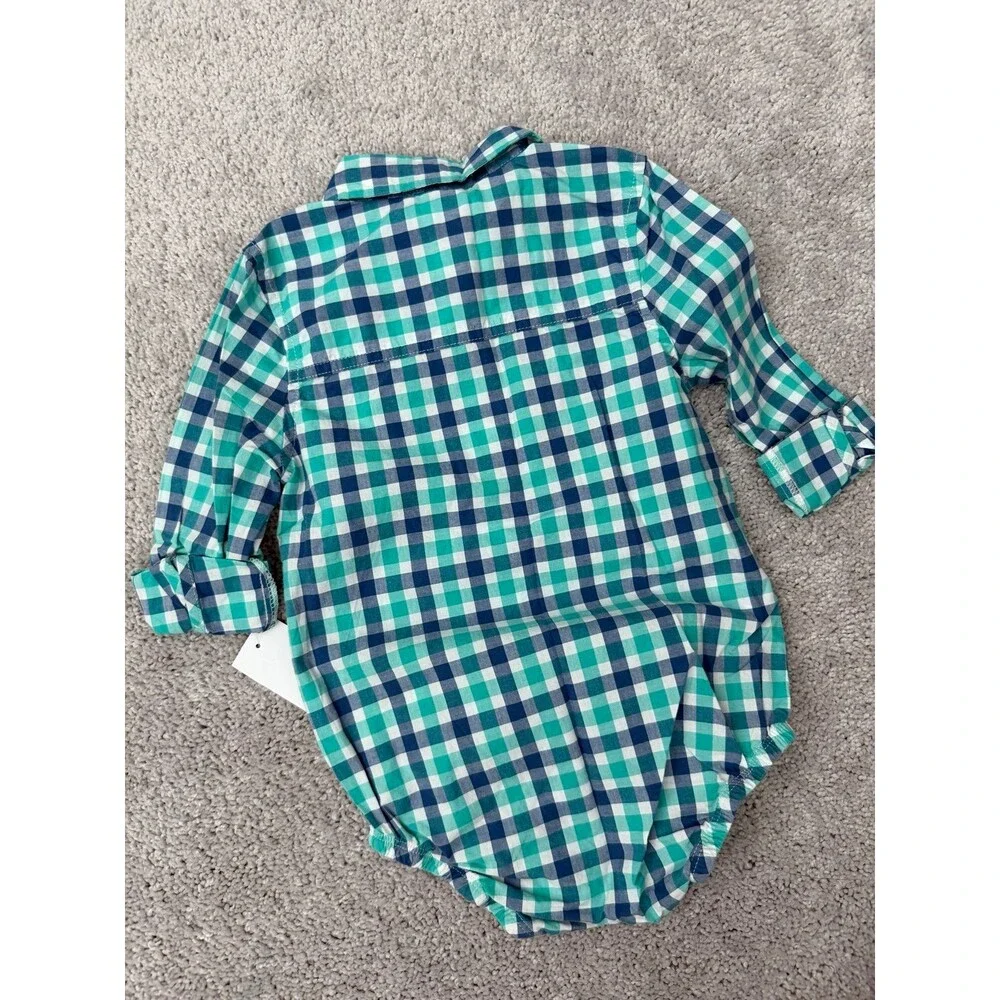 NEW Carter’s Body Suit Onesie Fancy Baby Boys Bubble Romper Size 24 Months